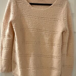 Chico’s shimmering Cream Knit Women's Sweater